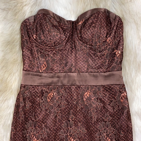 Milly Strapless Lace Pattern Mini Dress, 6 - Picture 5 of 14